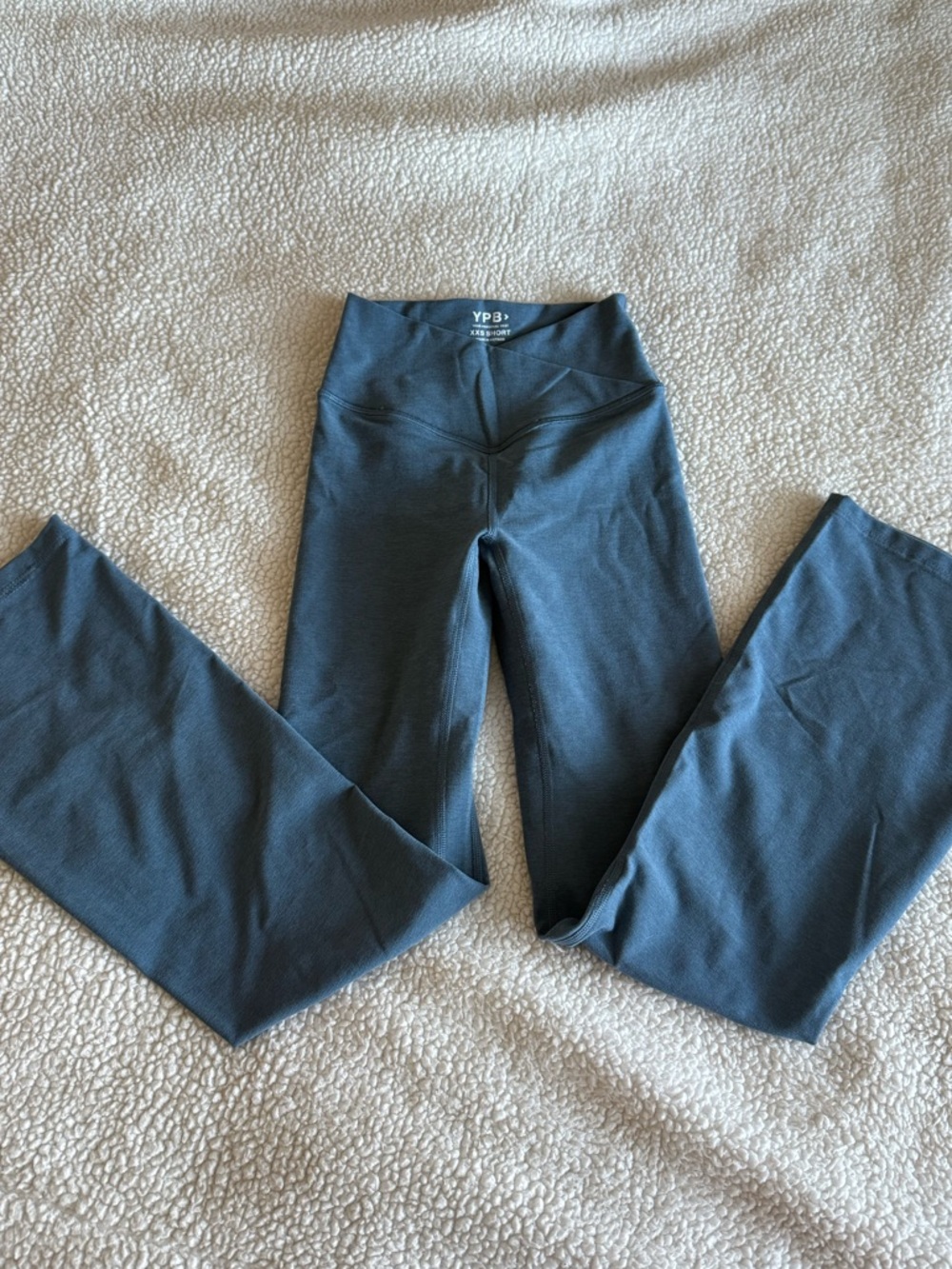 NWOT XXS Abercrombie & Fitch Womens Slate Blue Wide-Leg Leggings